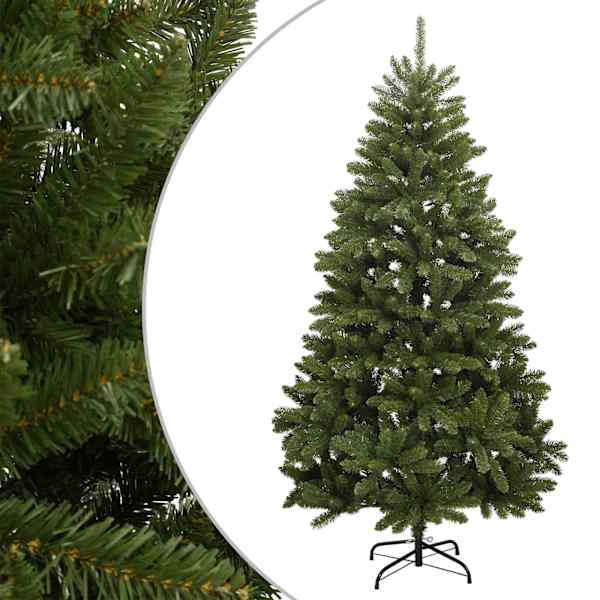 vidaXL kunstj&otilde;ulukuusk alusega, roheline, 210 cm