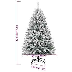 Umělý sklápěcí vánoční stromek se sněhem 120 cm - obrázek 8