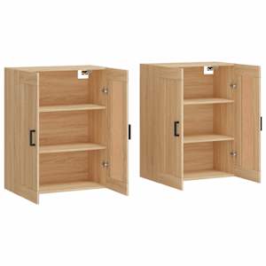 Nástěnné skříňky 2 ks dub sonoma kompozitní dřevo - obrázek 4