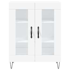Skříň highboard bílá 69,5 x 34 x 180 cm kompozitní dřevo - obrázek 8
