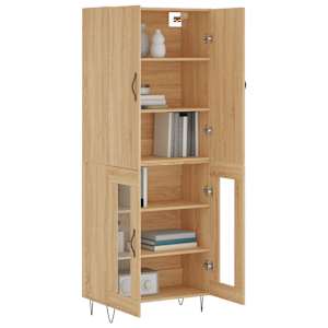 Skříň highboard dub sonoma 69,5 x 34 x 180 cm kompozitní dřevo - obrázek 3