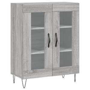 Skříň highboard šedá sonoma 69,5 x 34 x 180 cm kompozitní dřevo - obrázek 7
