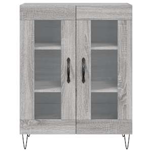 Skříň highboard šedá sonoma 69,5 x 34 x 180 cm kompozitní dřevo - obrázek 8