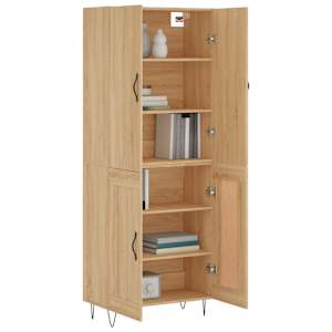 Skříň highboard dub sonoma 69,5 x 34 x 180 cm kompozitní dřevo - obrázek 3