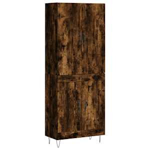 Skříň highboard kouřový dub 69,5 x 34 x 180 cm kompozitní dřevo - obrázek 2