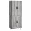 vidaXL k&otilde;rge kapp, hall Sonoma tamm, 69,5 x 34 x 180 cm, tehispuit
