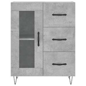 Skříň highboard betonově šedá 69,5x34x180 cm kompozitní dřevo - obrázek 8