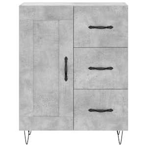 Skříň highboard betonově šedá 69,5x34x180 cm kompozitní dřevo - obrázek 8