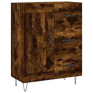 Skříň highboard kouřový dub 69,5 x 34 x 180 cm kompozitní dřevo - obrázek 7