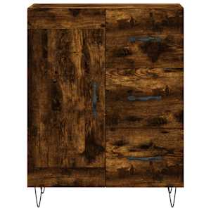Skříň highboard kouřový dub 69,5 x 34 x 180 cm kompozitní dřevo - obrázek 8