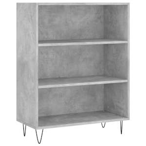 Skříň highboard betonově šedá 69,5x34x180 cm kompozitní dřevo - obrázek 7