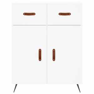 Skříň highboard bílá 69,5 x 34 x 180 cm kompozitní dřevo - obrázek 7