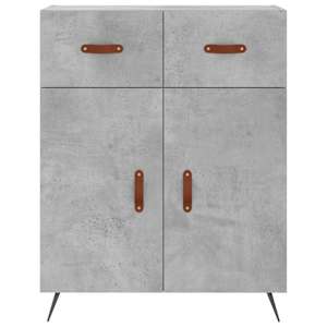 Skříň highboard betonově šedá 69,5x34x180 cm kompozitní dřevo - obrázek 8