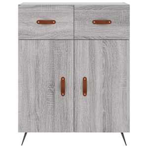 Skříň highboard šedá sonoma 69,5 x 34 x 180 cm kompozitní dřevo - obrázek 8