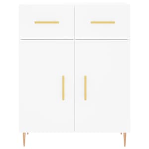 Skříň highboard bílá 69,5 x 34 x 180 cm kompozitní dřevo - obrázek 8