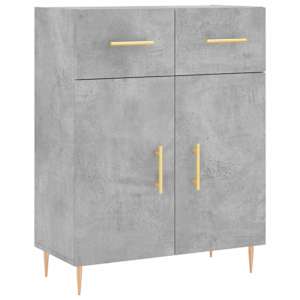 Skříň highboard betonově šedá 69,5x34x180 cm kompozitní dřevo - obrázek 7