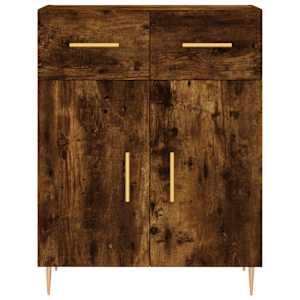 Skříň highboard kouřový dub 69,5 x 34 x 180 cm kompozitní dřevo - obrázek 8