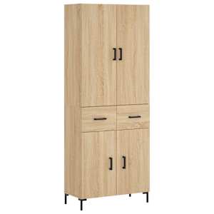 Skříň highboard dub sonoma 69,5 x 34 x 180 cm kompozitní dřevo - obrázek 2