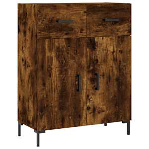 Skříň highboard kouřový dub 69,5 x 34 x 180 cm kompozitní dřevo - obrázek 7