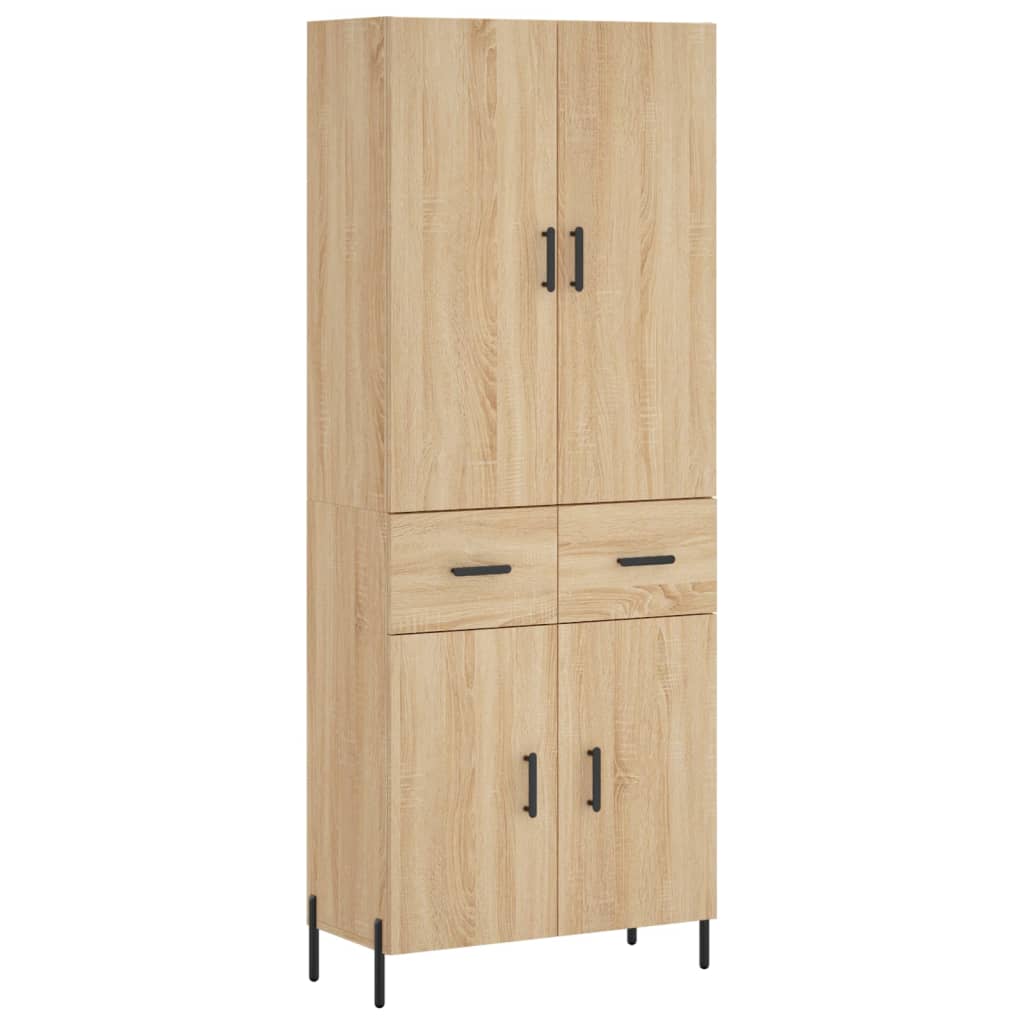vidaXL Skříň highboard dub sonoma 69,5 x 34 x 180 cm kompozitní dřevo