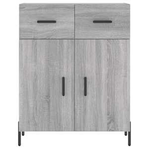 Skříň highboard šedá sonoma 69,5 x 34 x 180 cm kompozitní dřevo - obrázek 8
