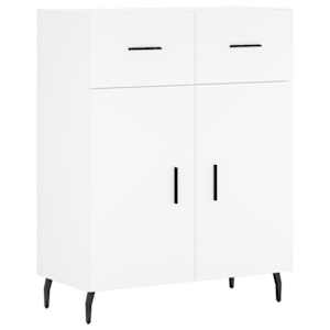 Skříň highboard bílá 69,5 x 34 x 180 cm kompozitní dřevo - obrázek 7
