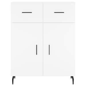 Skříň highboard bílá 69,5 x 34 x 180 cm kompozitní dřevo - obrázek 8