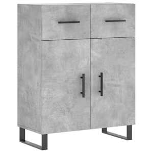 Skříň highboard betonově šedá 69,5x34x180 cm kompozitní dřevo - obrázek 7