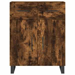 Skříň highboard kouřový dub 69,5 x 34 x 180 cm kompozitní dřevo - obrázek 8