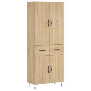 Skříň highboard dub sonoma 69,5 x 34 x 180 cm kompozitní dřevo - obrázek 2