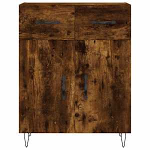 Skříň highboard kouřový dub 69,5 x 34 x 180 cm kompozitní dřevo - obrázek 8