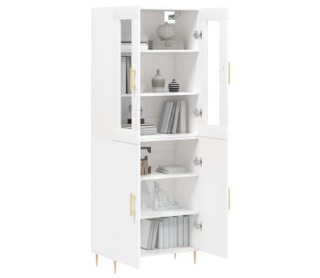 vidaXL Highboard White 69.5x34x180 cm Engineered Wood