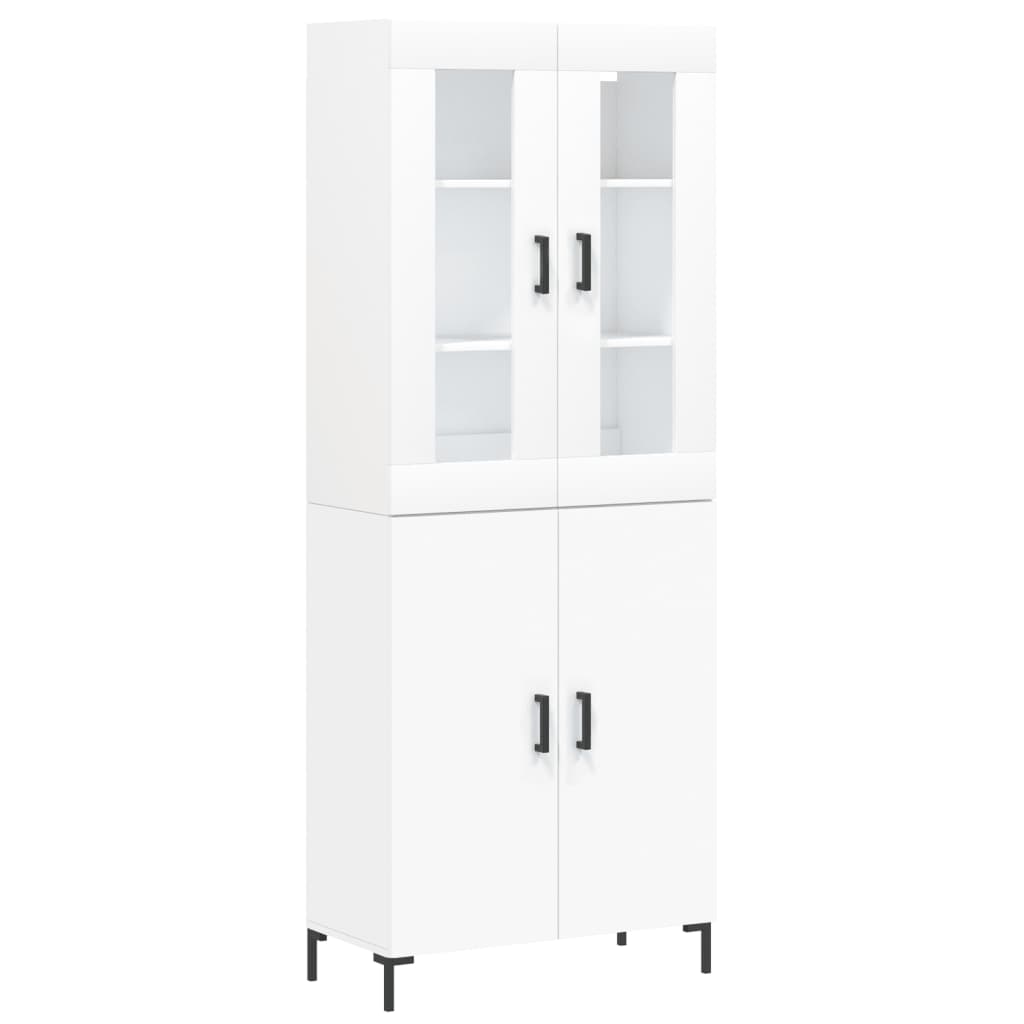 vidaXL Skříň highboard bílá 69,5 x 34 x 180 cm kompozitní dřevo