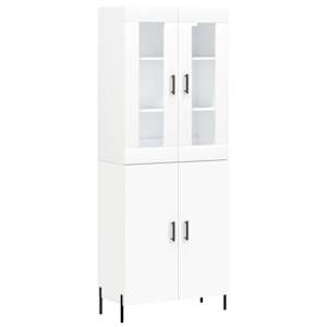 Skříň highboard bílá 69,5 x 34 x 180 cm kompozitní dřevo - obrázek 2
