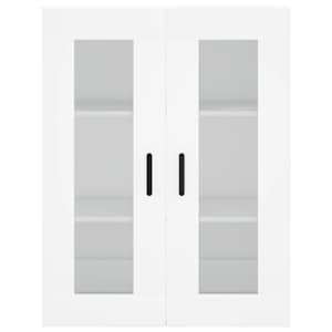 Skříň highboard bílá 69,5 x 34 x 180 cm kompozitní dřevo - obrázek 6