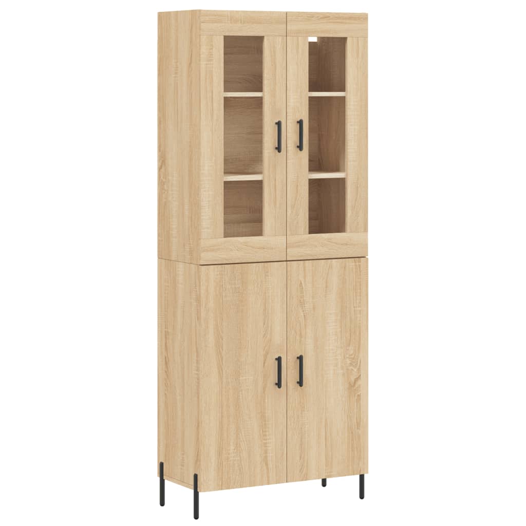 vidaXL Skříň highboard dub sonoma 69,5 x 34 x 180 cm kompozitní dřevo