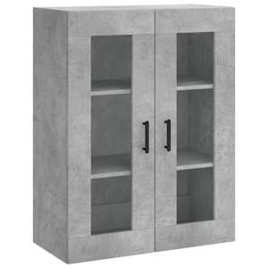 Skříň highboard betonově šedá 69,5x34x180 cm kompozitní dřevo - obrázek 5