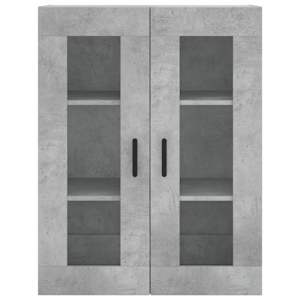 Skříň highboard betonově šedá 69,5x34x180 cm kompozitní dřevo - obrázek 6