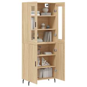 Skříň highboard dub sonoma 69,5 x 34 x 180 cm kompozitní dřevo - obrázek 3