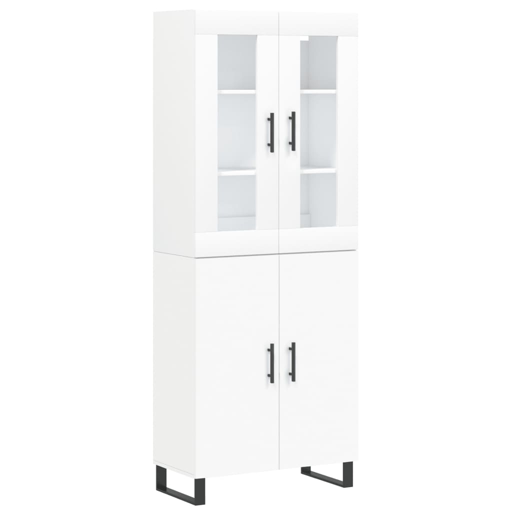 vidaXL Skříň highboard bílá 69,5 x 34 x 180 cm kompozitní dřevo