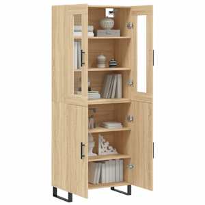 Skříň highboard dub sonoma 69,5 x 34 x 180 cm kompozitní dřevo - obrázek 3