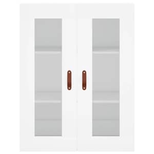 Skříň highboard bílá 69,5 x 34 x 180 cm kompozitní dřevo - obrázek 6