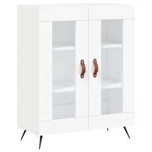 Skříň highboard bílá 69,5 x 34 x 180 cm kompozitní dřevo - obrázek 7