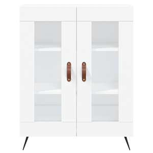 Skříň highboard bílá 69,5 x 34 x 180 cm kompozitní dřevo - obrázek 8