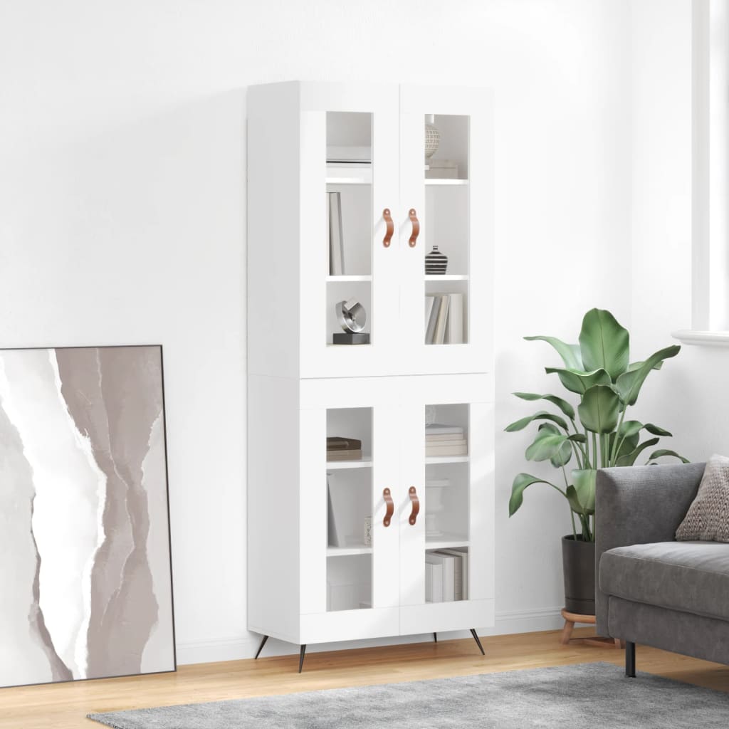 Highboard Weiß 69,5x34x180 cm Holzwerkstoff kaufen
