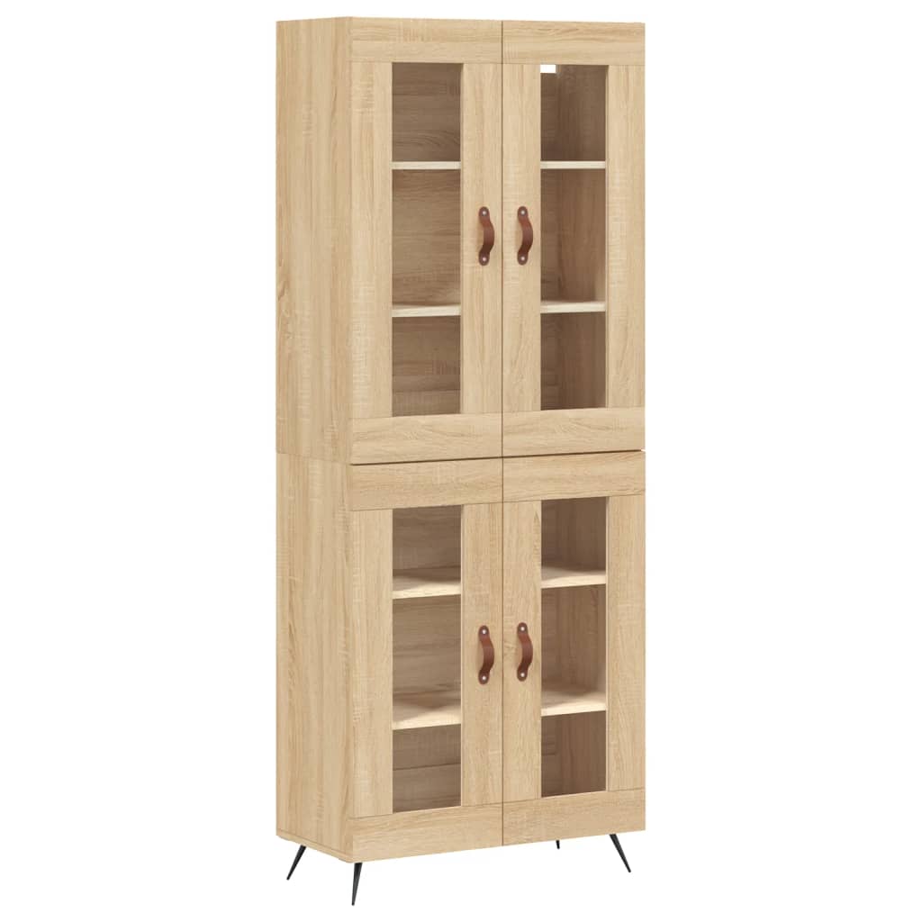 vidaXL Skříň highboard dub sonoma 69,5 x 34 x 180 cm kompozitní dřevo