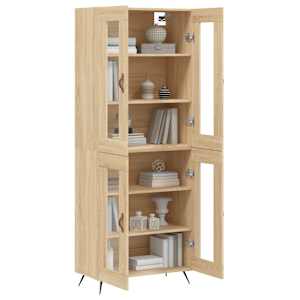vidaXL Dulap &icirc;nalt, stejar sonoma, 69,5x34x180 cm, lemn compozit