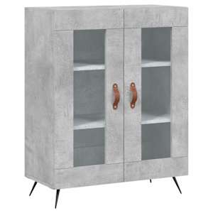 Skříň highboard betonově šedá 69,5x34x180 cm kompozitní dřevo - obrázek 7