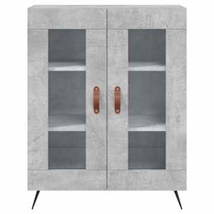 Skříň highboard betonově šedá 69,5x34x180 cm kompozitní dřevo - obrázek 8