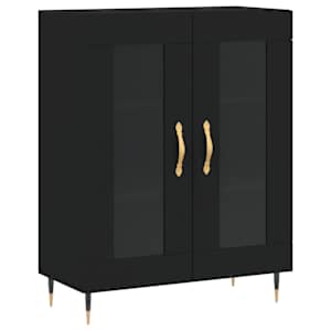 Skříň highboard černá 69,5 x 34 x 180 cm kompozitní dřevo - obrázek 7